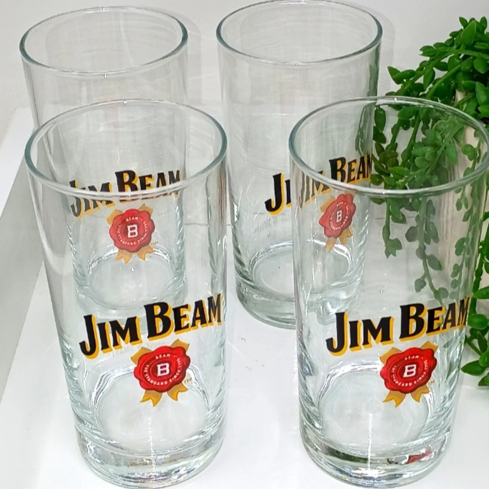 Set Of 4 Jim Beam Drinking Glasses